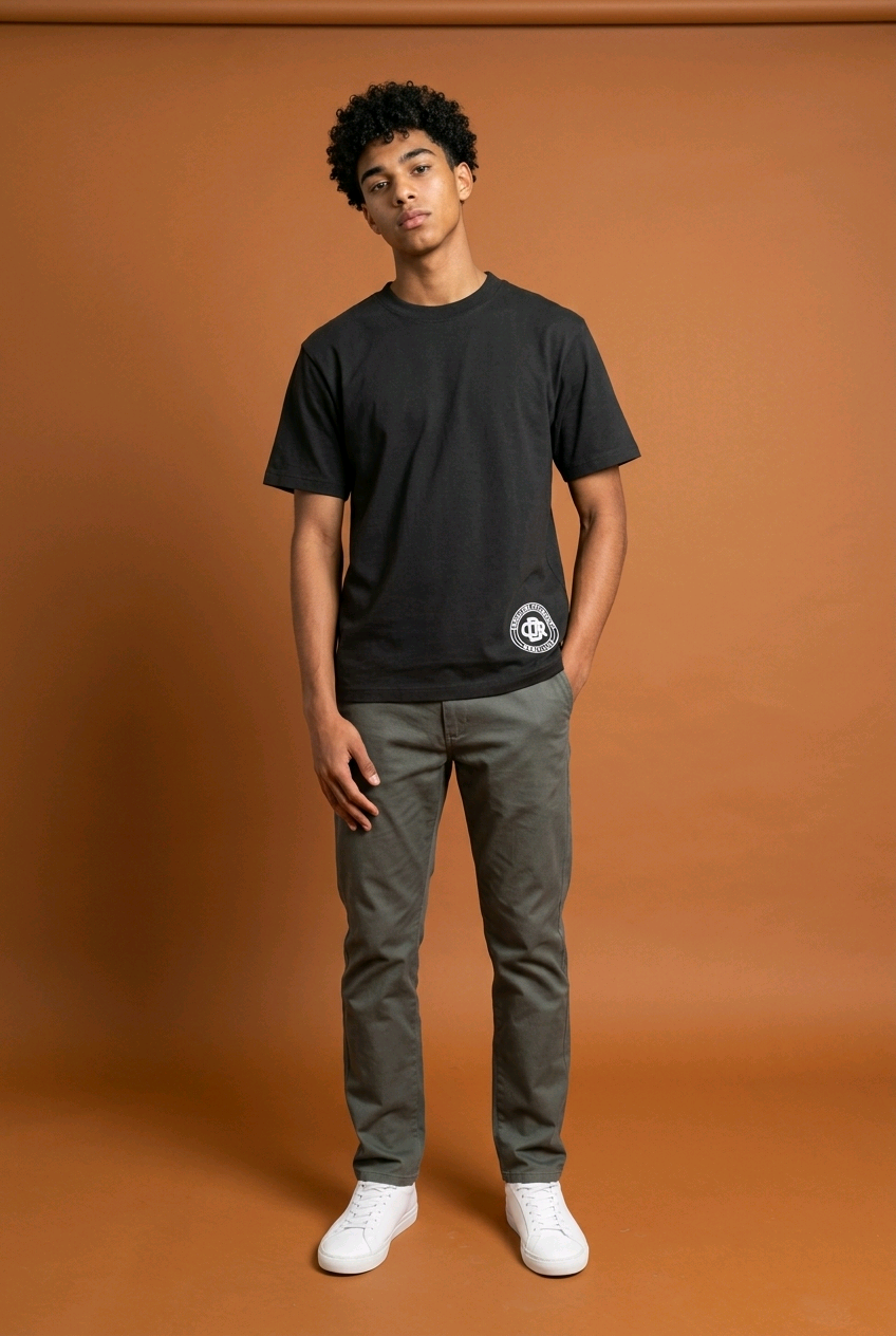 CDR 3D Puff Print Box T-Shirt  (WHITE LOGO)