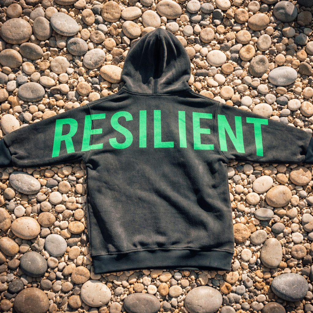 CDR Oversized Sun‑Dried Hoodie "Gremlin Green"