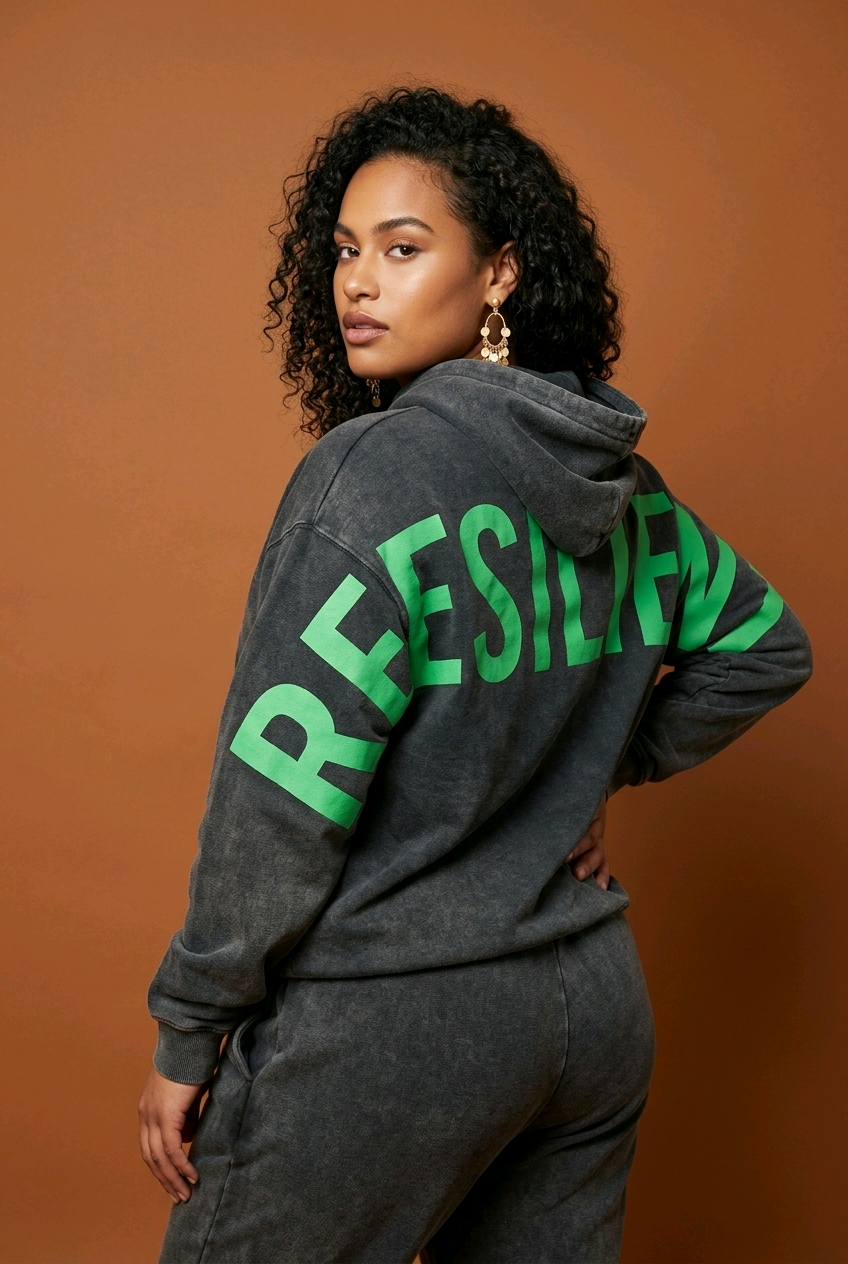 CDR Oversized Sun‑Dried Hoodie "Gremlin Green"