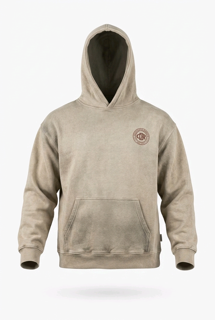 CDR Oversized Sun‑Dried Hoodie "Battered Beige"