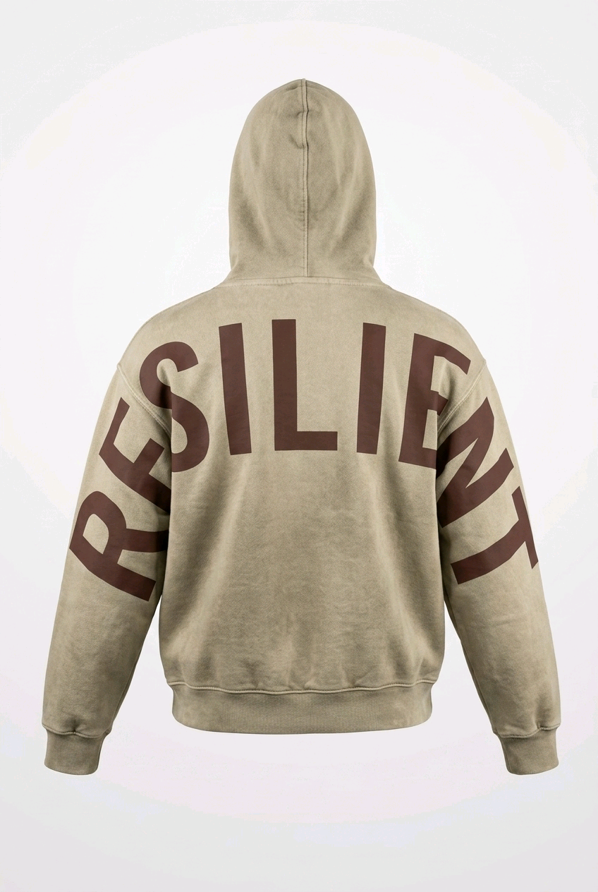 CDR Oversized Sun‑Dried Hoodie "Battered Beige"