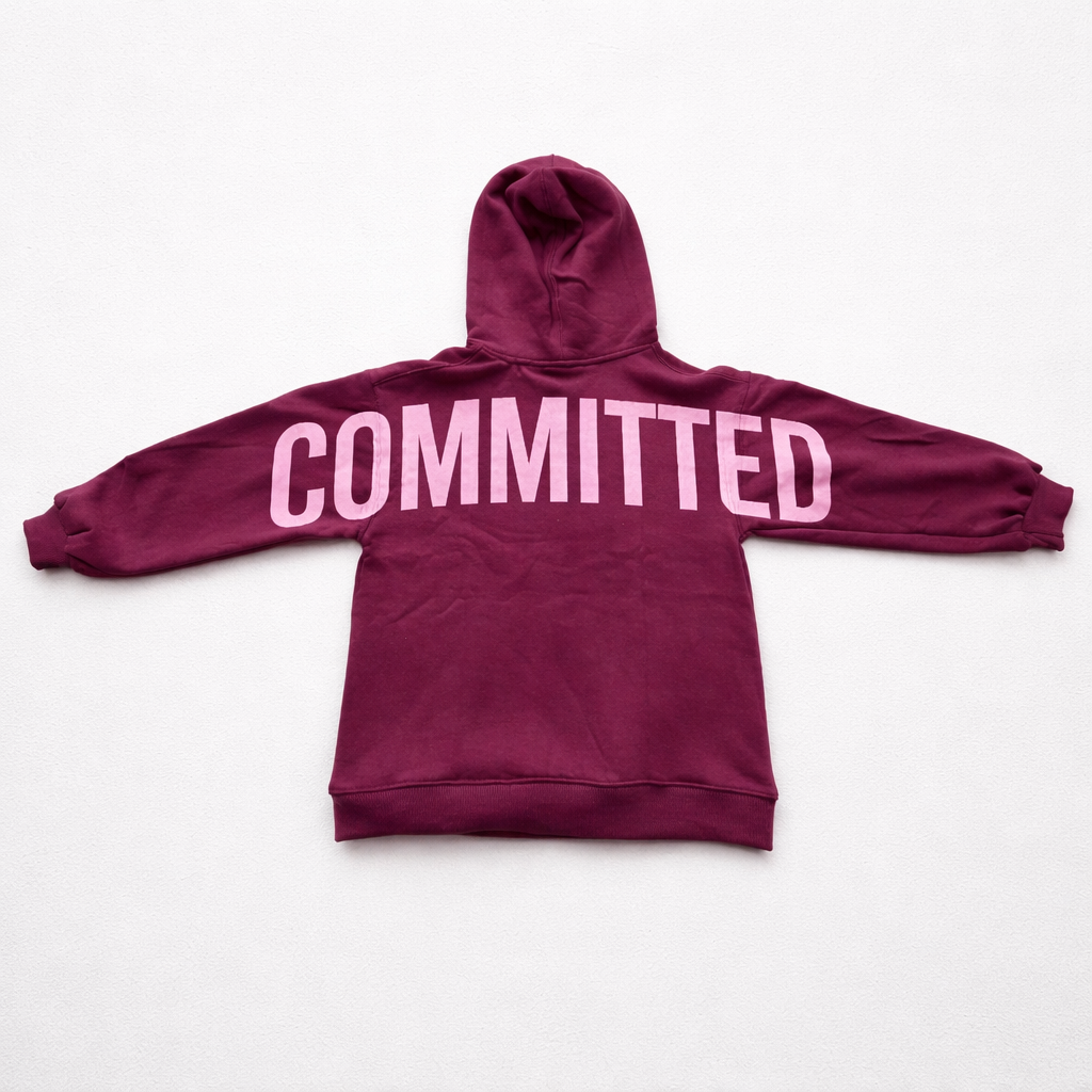 CDR Oversized Sun‑Dried Hoodie "Red Wine"