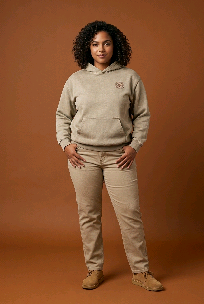 CDR Oversized Sun‑Dried Hoodie "Battered Beige"