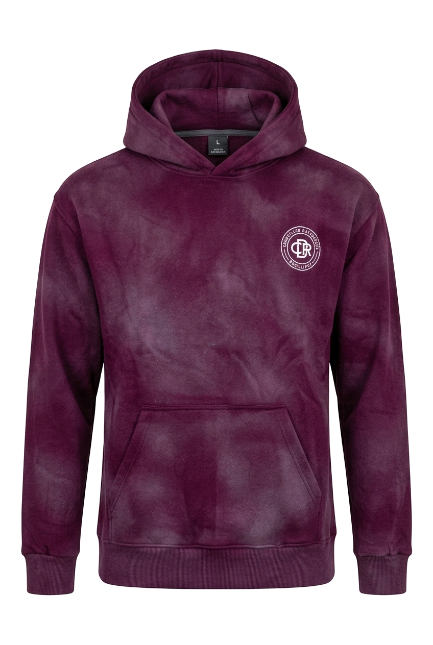 CDR Oversized Sun‑Dried Hoodie "Red Wine"