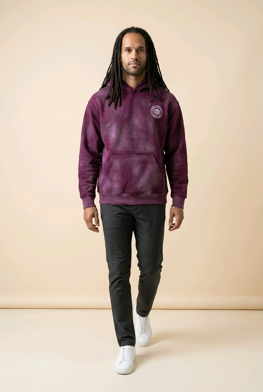 CDR Oversized Sun‑Dried Hoodie "Red Wine"