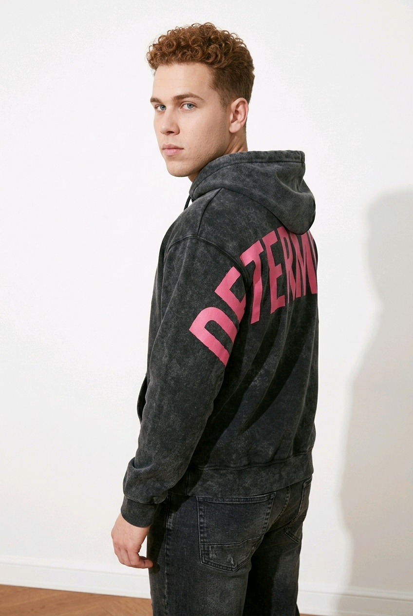 CDR Oversized Sun‑Dried Hoodie "Dark Gray"