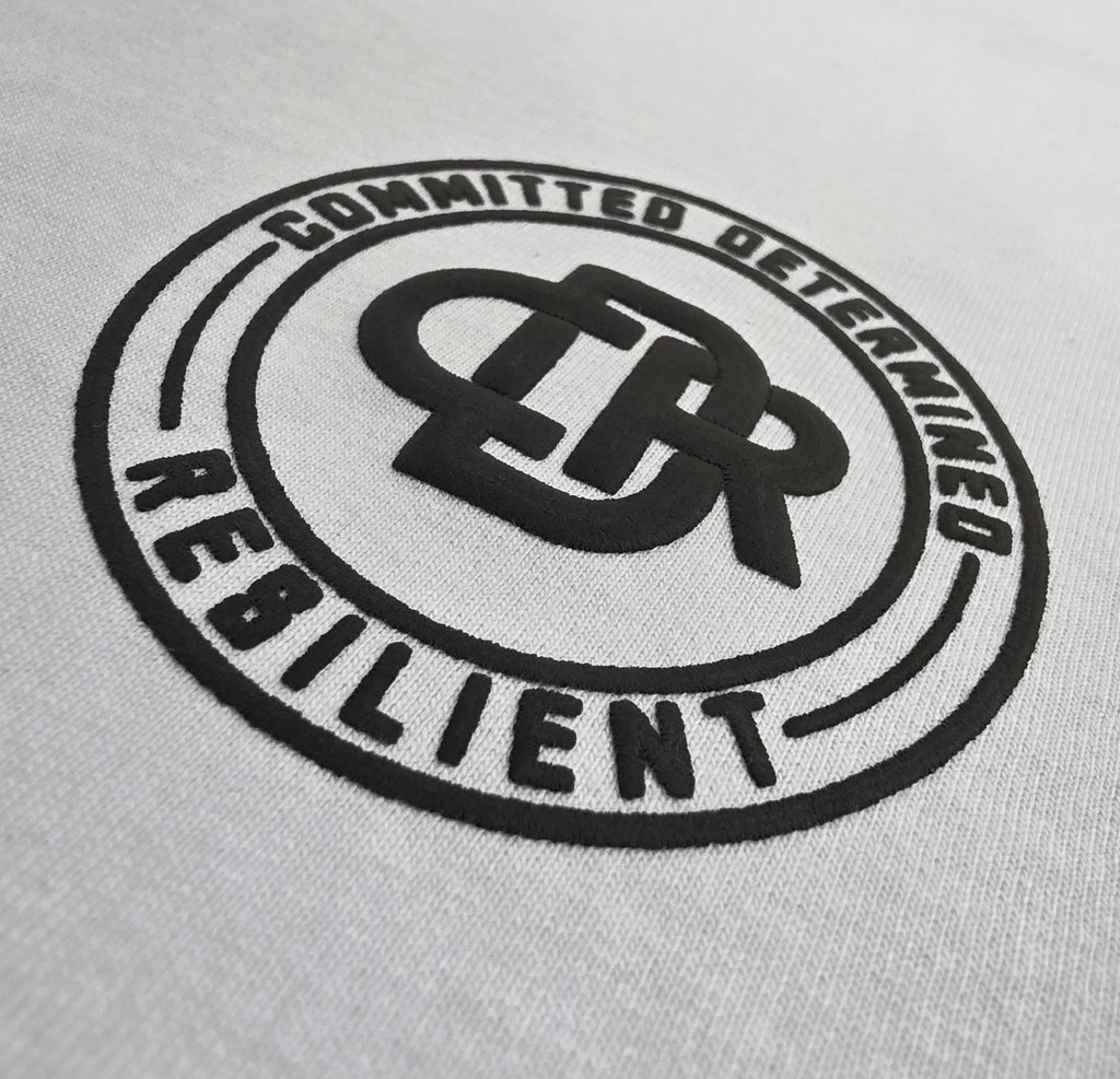 CDR 3D Puff Print Box T-Shirt (BLACK LOGO)