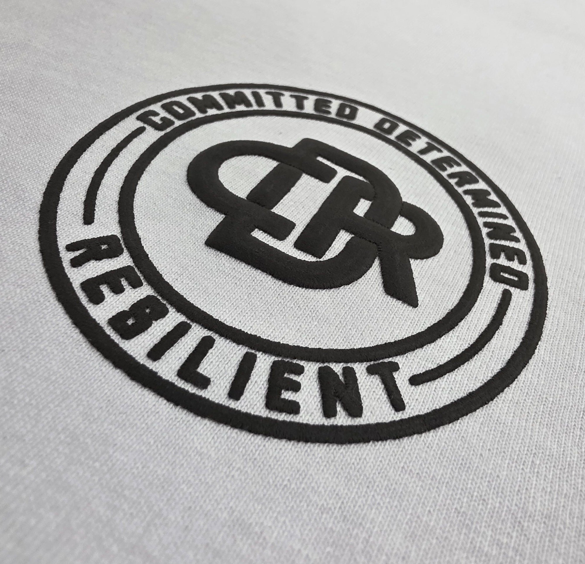 CDR 3D Puff Print Box T-Shirt (BLACK LOGO)