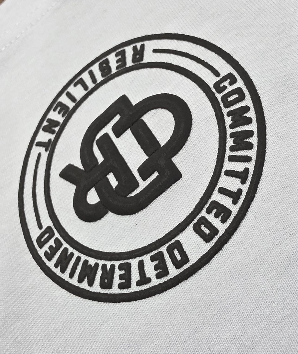CDR 3D Puff Print Box T-Shirt (BLACK LOGO)