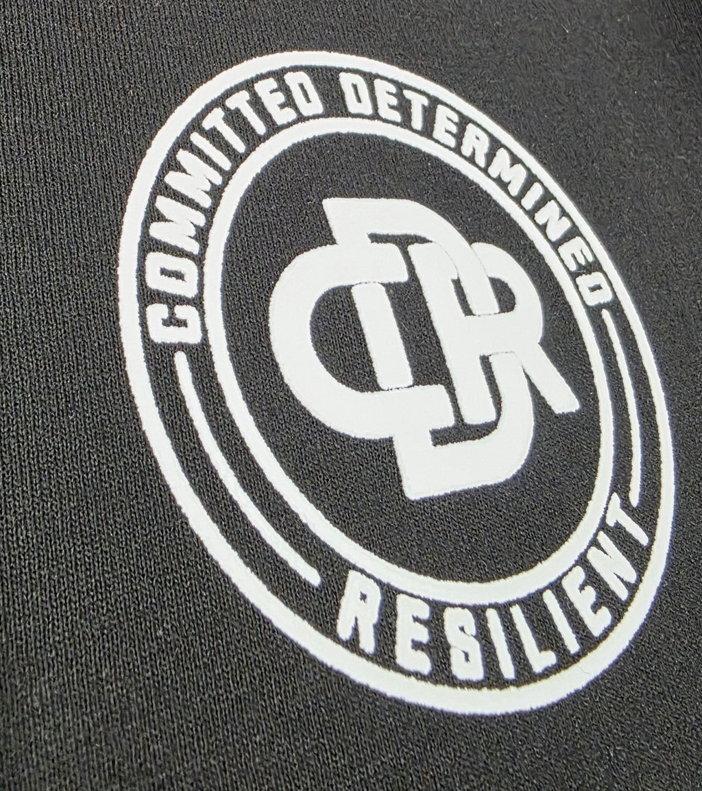 CDR 3D Puff Print Box T-Shirt  (WHITE LOGO)