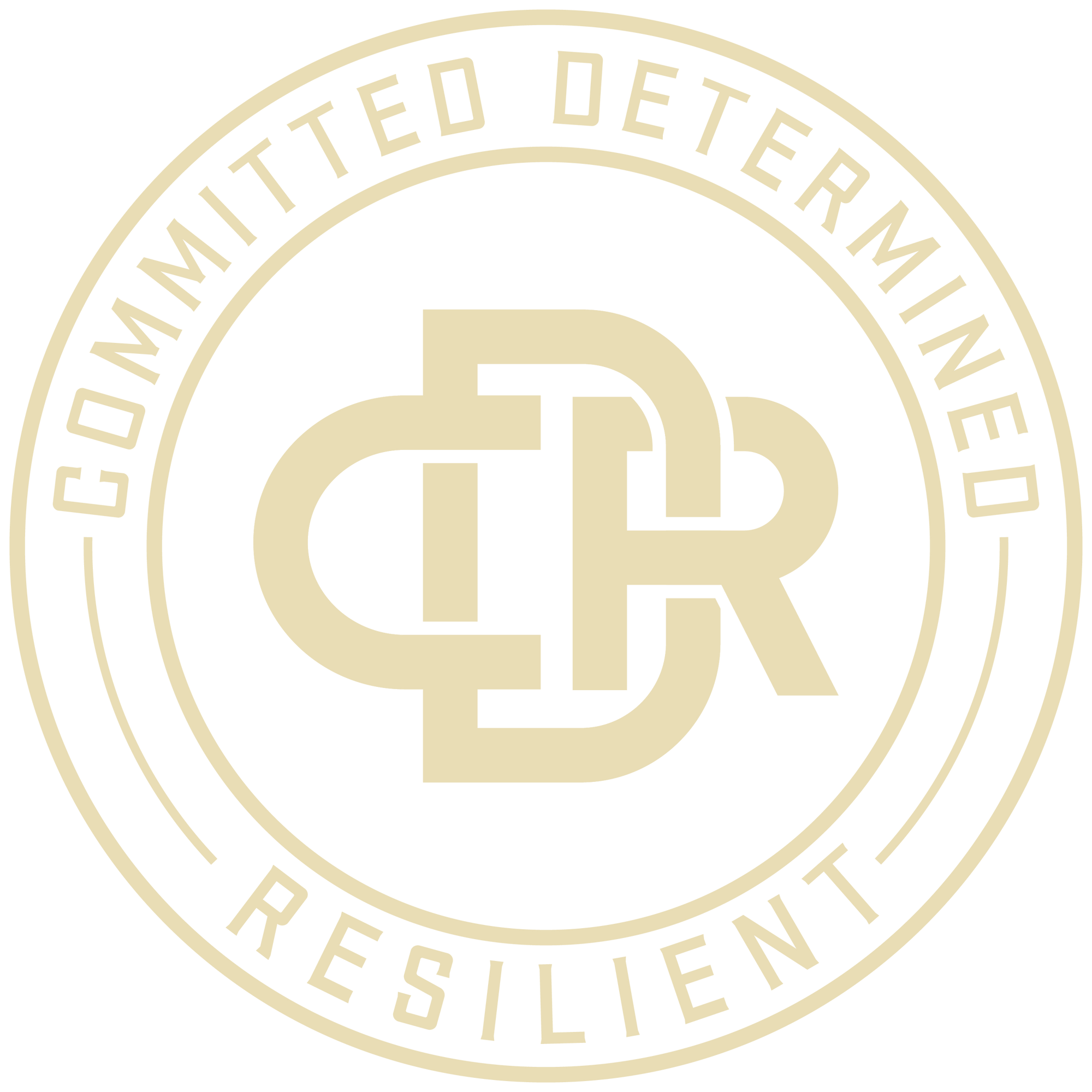 CDR 2D Short Sleeve T-Shirt (BEIGE LOGO)