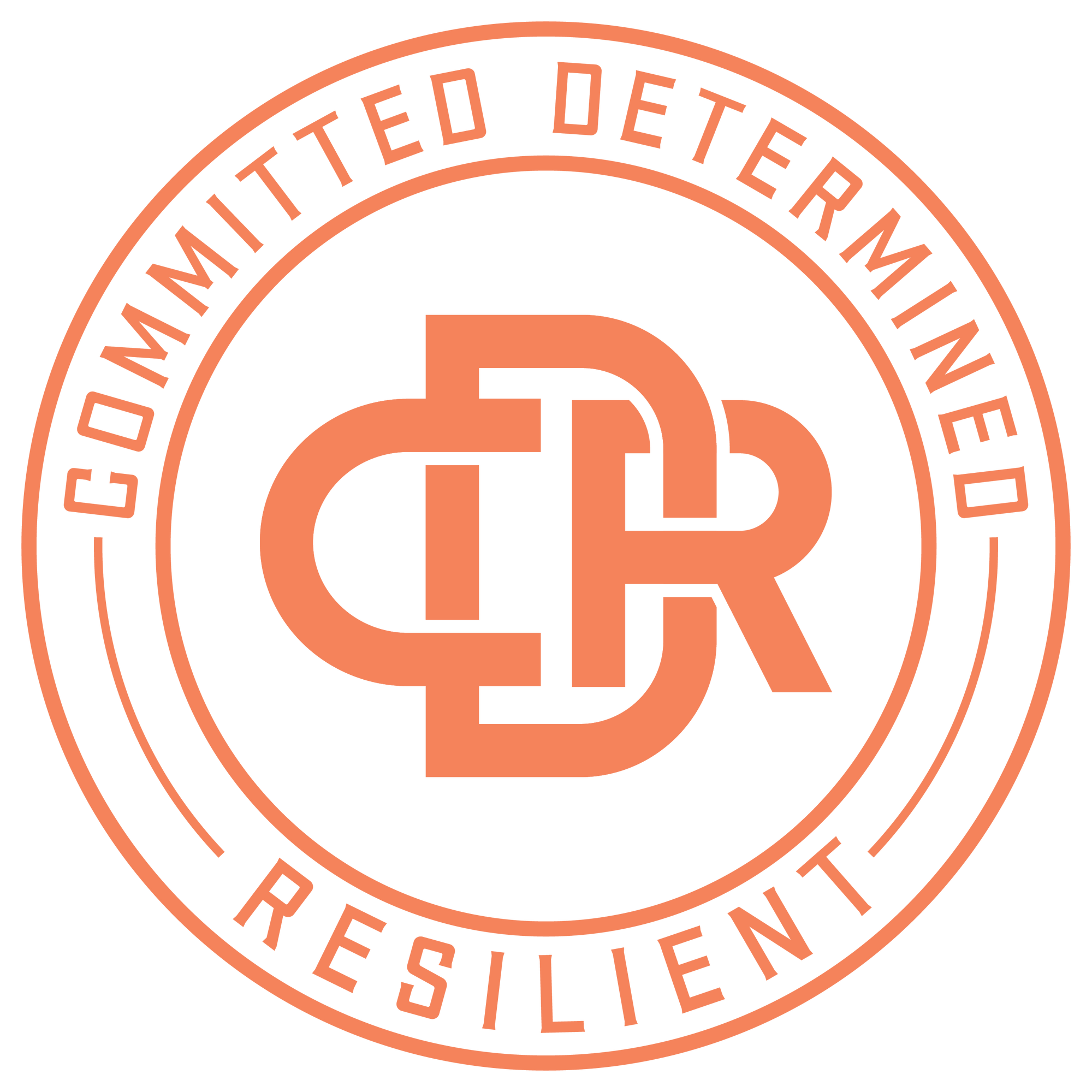 CDR 2D Short Sleeve T-Shirt (CORAL LOGO)