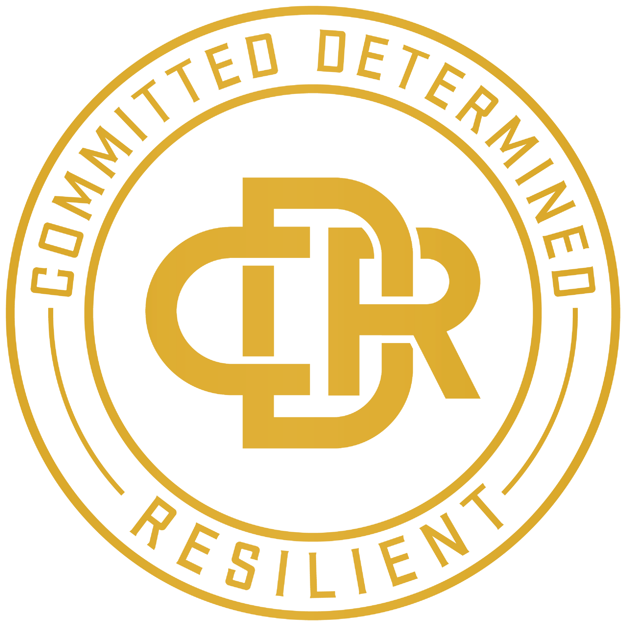 CDR 2D Short Sleeve T-Shirt (GOLD LOGO)