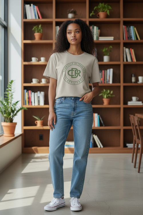 CDR 2D Short Sleeve T-Shirt (ARMY GREEN LOGO)