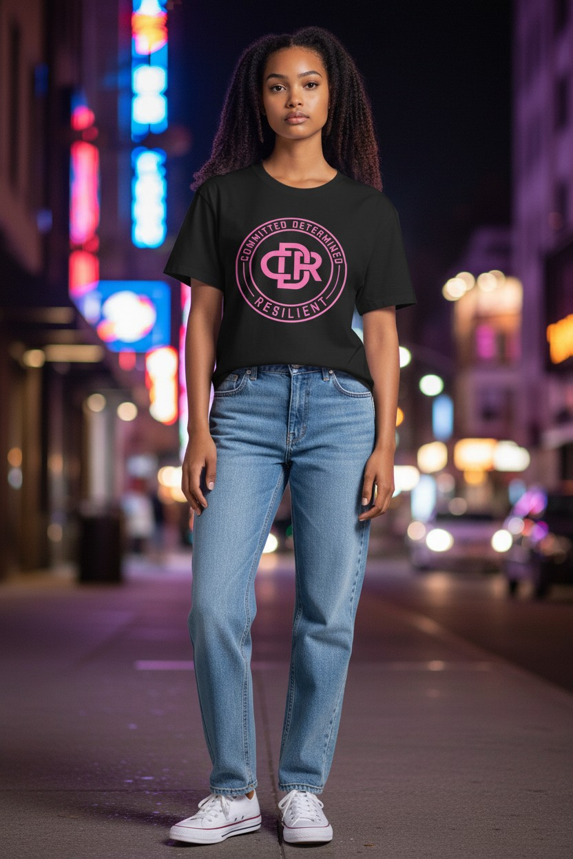 CDR 2D Short Sleeve T-Shirt (PINK LOGO)