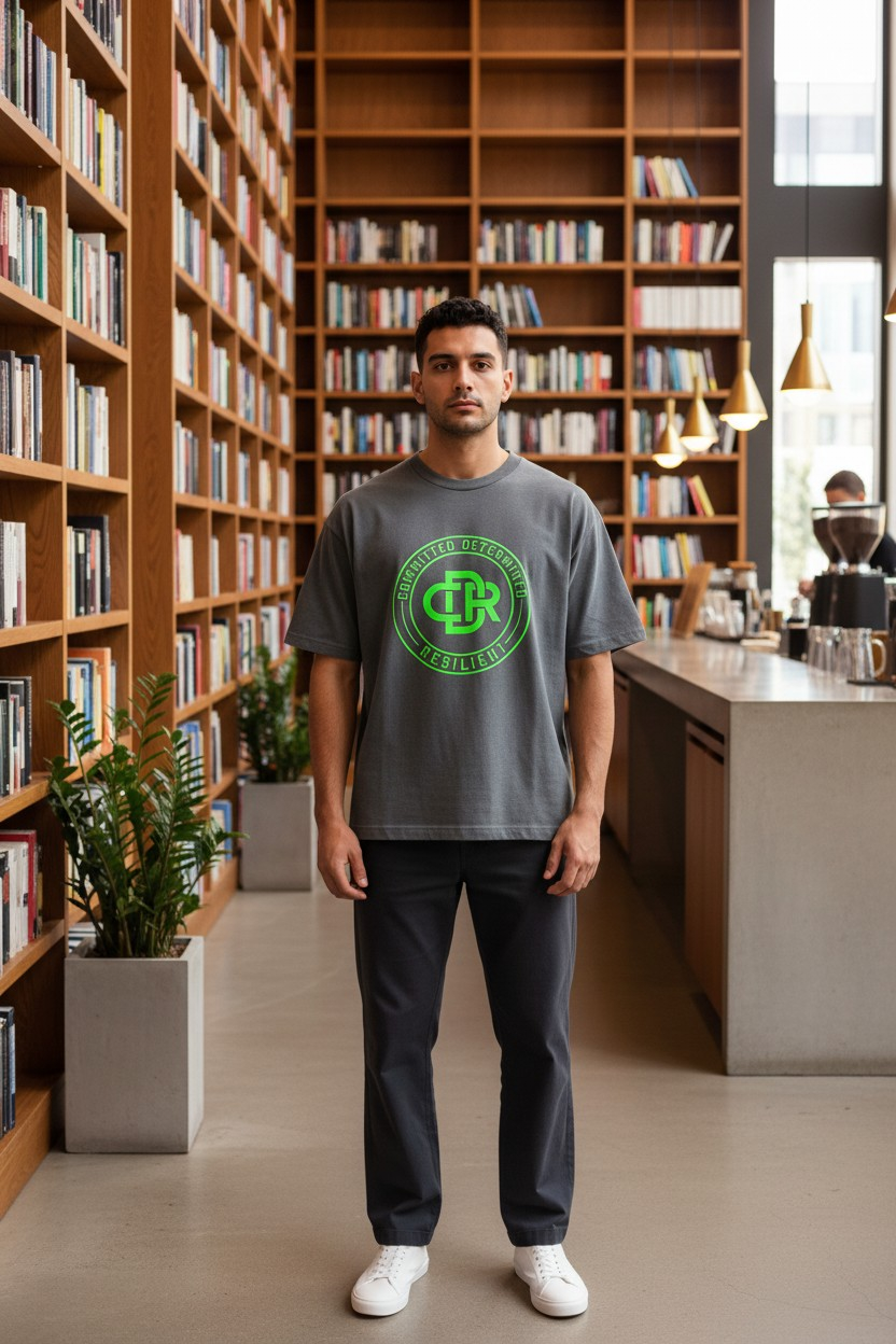 CDR 2D Short Sleeve T-Shirt (LIME GREEN LOGO)